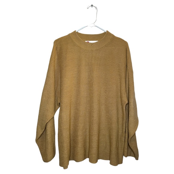 Free People FP Beach High Neck Knit Bell Sleeve Oversized Sweater Size XS - Picture 11 of 11